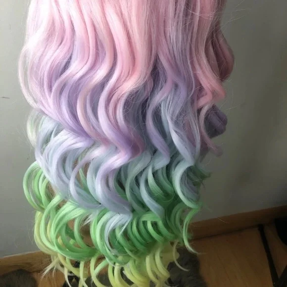 22” RAINBOW UNICORN BODY WAVY LACE FRONT *NEW*
